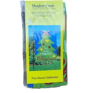 Christmas Garden Flag Size 12.5 x 18 NEW